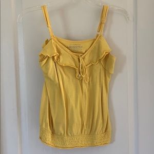 Yellow girly tank